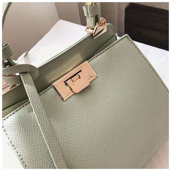 The Icon Luxury Leather Top Handle Handbag