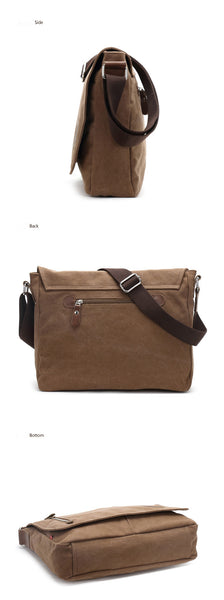 Men's Luxury Canvas Crossbody Messenger Bag