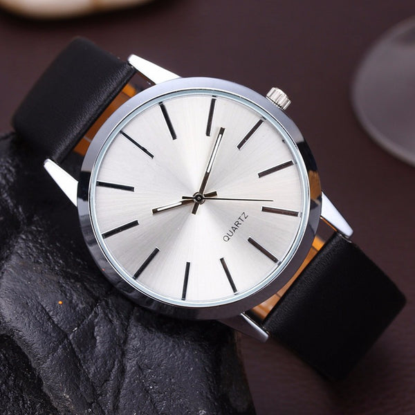 Minimalist Luxury Leather Band Watch