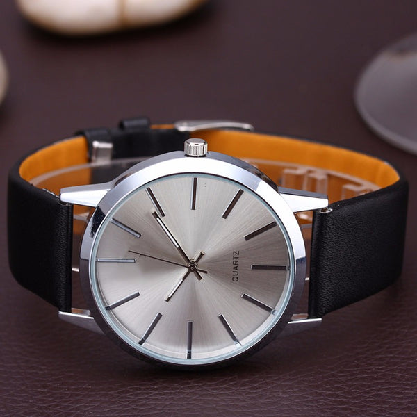 Minimalist Luxury Leather Band Watch