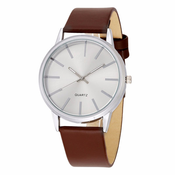 Minimalist Luxury Leather Band Watch