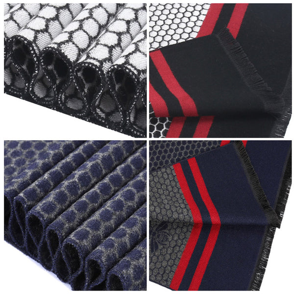 Men's Luxury Cashmere Cotton Silk Blended Scarf