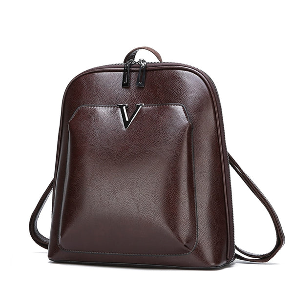 Women's Vintage High Quality Genuine Leather Backpack