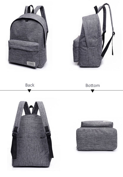 Men's Classic Minimal Luxury Canvas Laptop Backpack