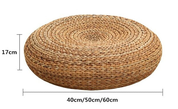 Handcrafted Rattan Wicker Pouf Ottoman