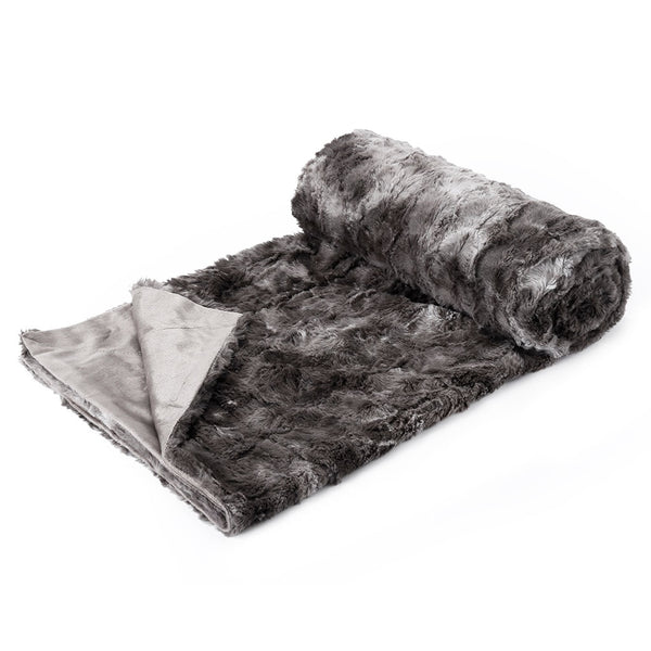 Lightweight Plush Luxury Faux Fur Throw Blanket