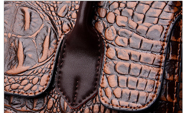 Luxurious Women's Alligator Top Handle Bag