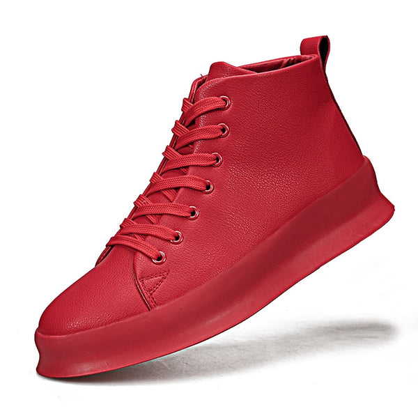 Men's Designer High Top Streetwear Lace Up Sneakers