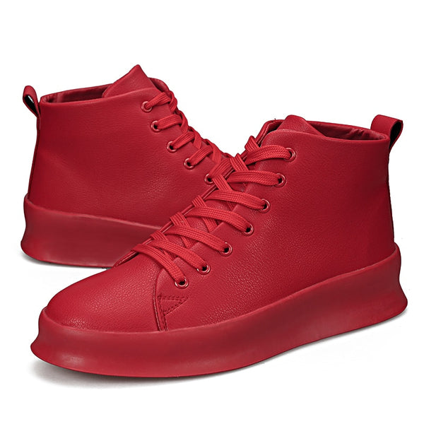 Men's Designer High Top Streetwear Lace Up Sneakers