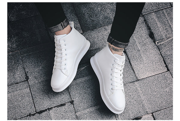 Men's Designer High Top Streetwear Lace Up Sneakers