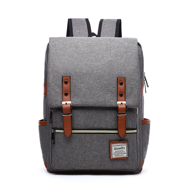 Men's Luxury Euro Travel Backpack w Dual Buckle