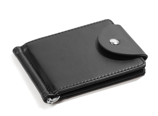 Men's Sleek Modern Thin Hasp Closure Leather Wallet