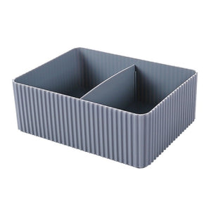 Stylish Groove Textured Stacking Bathroom Storage Boxes