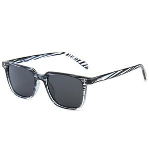 Men's Modern Zebra Dark Lens Transparent Sunglasses