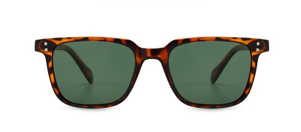 Men's Modern Tortoise Shell Dark Lens Transparent Sunglasses