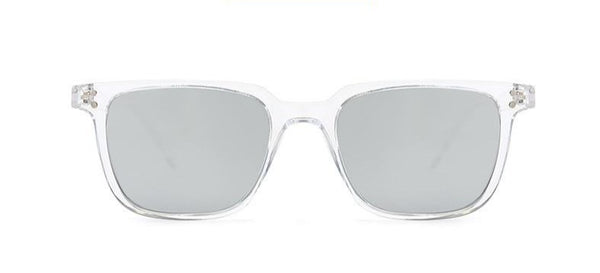 Men's Modern Clear Transparent Dark Lens Sunglasses