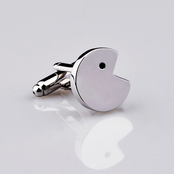 Men's Stainless Steel PacMan & Ghost Cufflinks