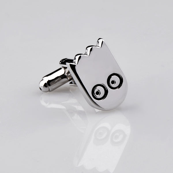 Men's Stainless Steel PacMan & Ghost Cufflinks