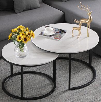 Chic Marble Nesting Coffee Tables