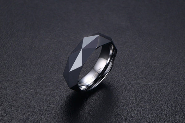 Elegant Men's Multi-Face Geometric Fashion Ring in 3 Colors