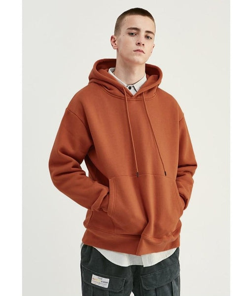 Minimalist Luxury Hoodie w Oversized Hand Pocket