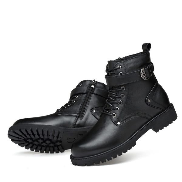 High-End Men's Leather Weather Proof Boots