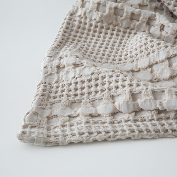 Woven Cable Knit 100% Luxury Cotton Throw Blanket