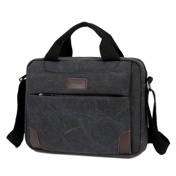 Men's Canvas Luxury Messenger Crossbody Bag