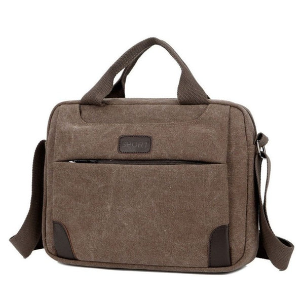 Men's Canvas Luxury Messenger Crossbody Bag