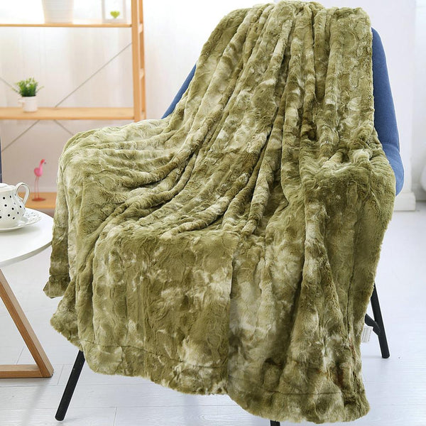 High Quality Lightweight Fur Fleece Throw Blanket