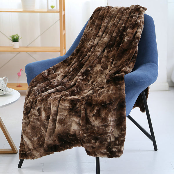 High Quality Lightweight Fur Fleece Throw Blanket