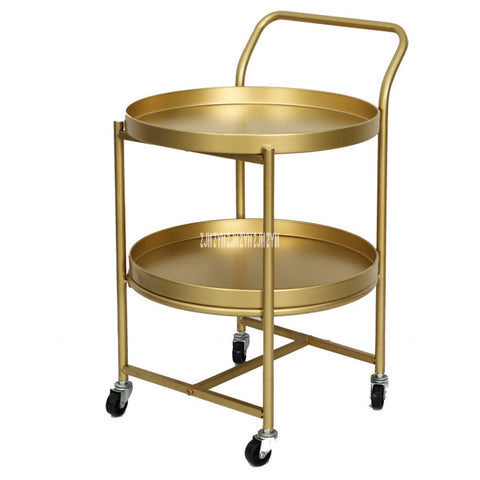 Luxurious Gilded Old World Iron Bar Cocktail Cart