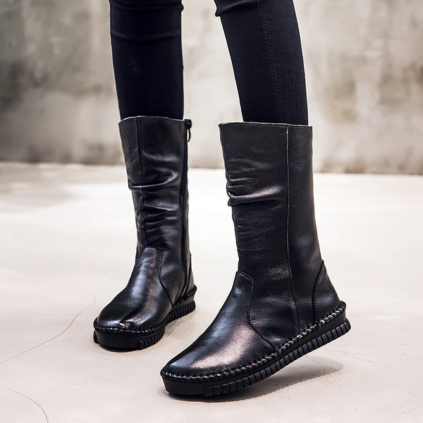 Women's Luxury Genuine Leather Riding Boots