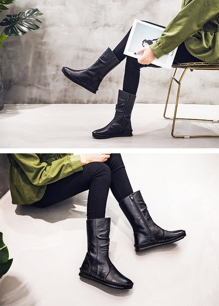 Women's Luxury Genuine Leather Riding Boots