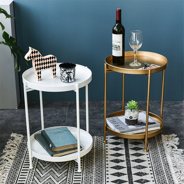 Modern Minimalist Luxury Coffee End Table Bar Cart