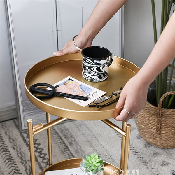 Modern Minimalist Luxury Coffee End Table Bar Cart