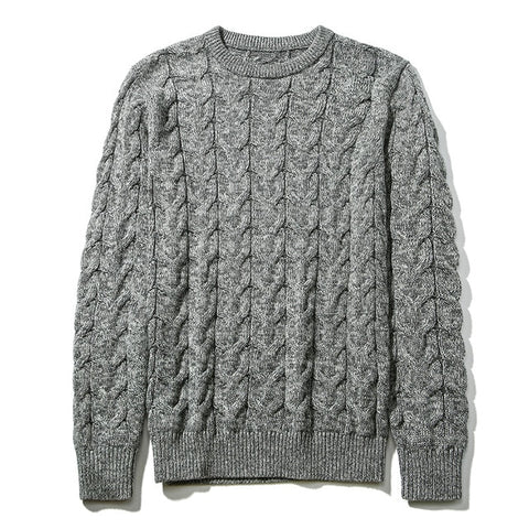 Hand-Knit 100% Cotton Crew Neck Sweater