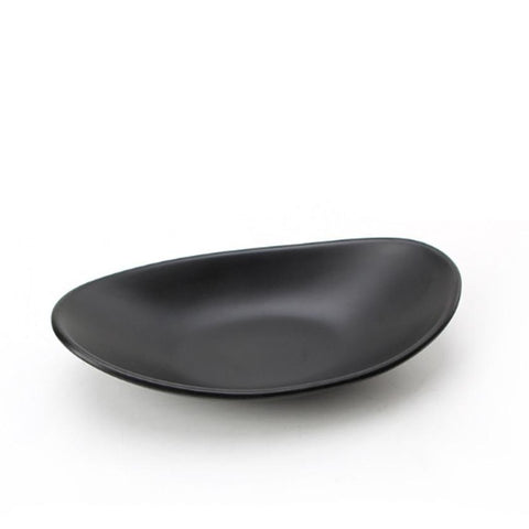 Black Smooth Volcanic Dish Tray