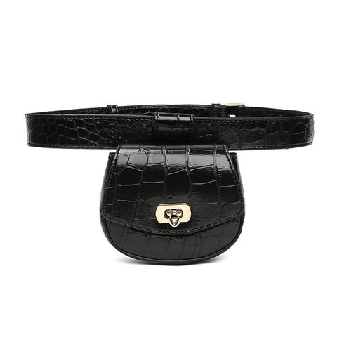 Women's Luxurious Alligator Leather Waist Bag