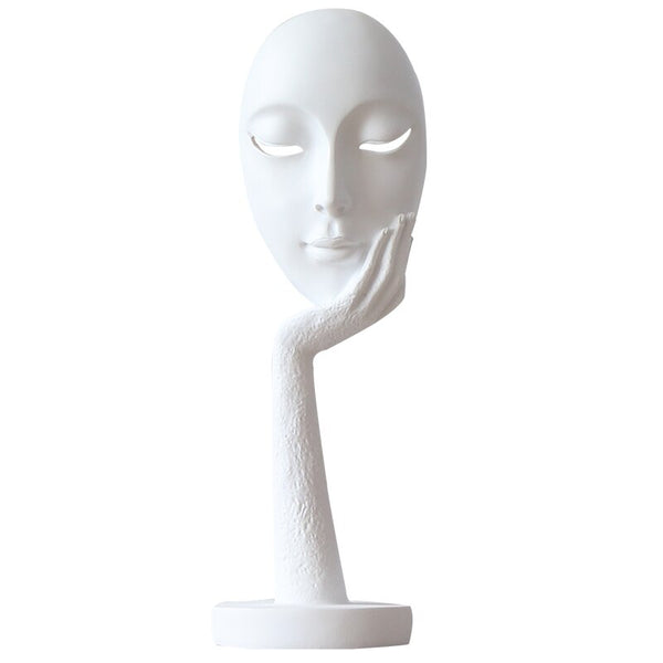 Fine Art Abstract Face and Hand Sculpture