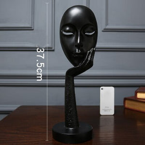 Fine Art Abstract Face and Hand Sculpture