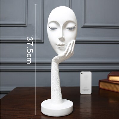 Fine Art Abstract Face and Hand Sculpture