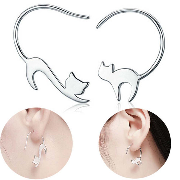 Luxury Cat Silhouette Earrings