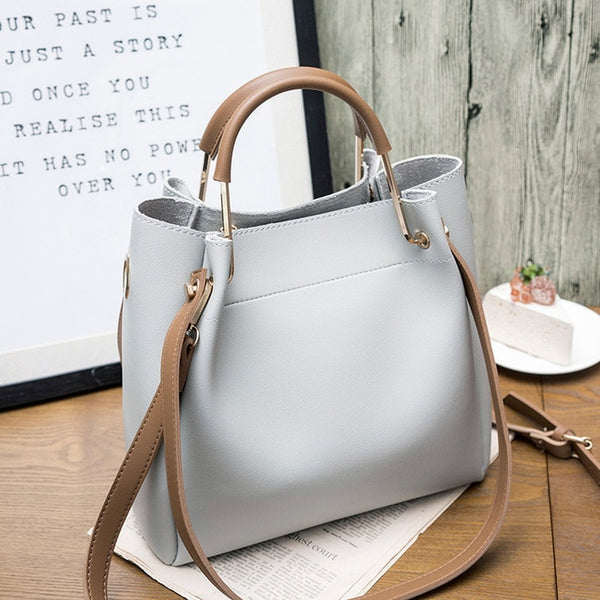 Luxury Soft Leather Designer Bucket Tote