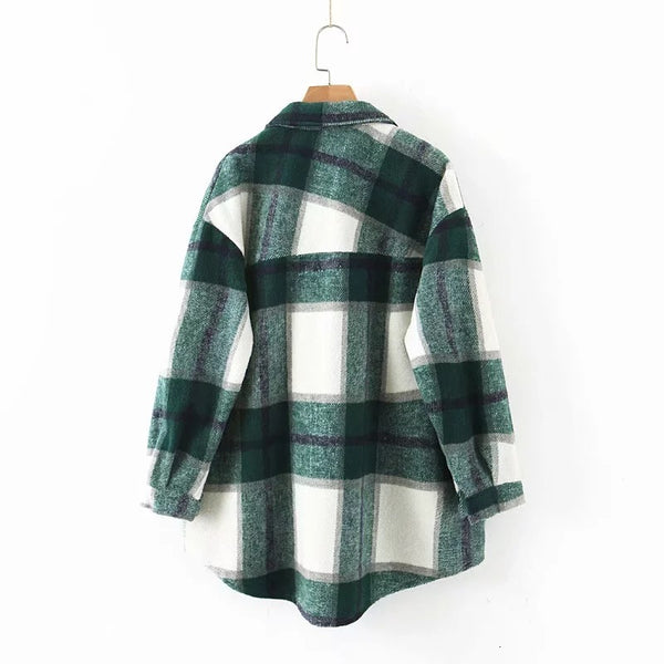 Women's Vintage Wash Cotton Flannel Jacket