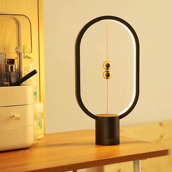 Contemporary Abstract Magnetic Mid-Air Switch Table Lamp