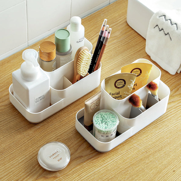 Clean Minimalist Modern Makeup & Cosmetics Organizer Storage Box