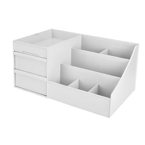 Large Modern Makeup & Cosmetics Organizer Storage Box w Drawers