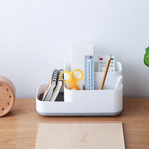 Clean Minimalist Modern Makeup & Cosmetics Organizer Storage Box