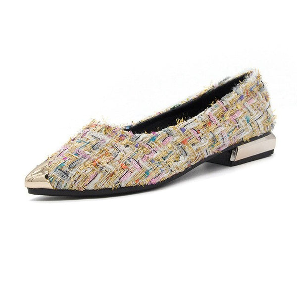 Women's French Tweed Knit Flats